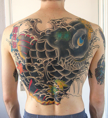 japanese back tattoo. wallpaper Japanese Back Tattoo